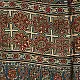 deep indigo blue madder red ajrakh modal silk dupatta hand block printed floral medallion jaal body ornate cross-lattice pallu traditional mihrab arched detail wedding festive wear sustainable luxury natural dyed with tassels