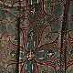 deep indigo blue madder red ajrakh modal silk dupatta hand block printed floral medallion jaal body ornate cross-lattice pallu traditional mihrab arched detail wedding festive wear sustainable luxury natural dyed with tassels
