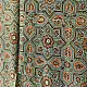 mulberry silk ajrakh dupatta teal indigo blue geometric star clover jaal block print heavy red black minaret palla hand block printed natural dyed silk dupatta