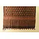 shop Ajrakh Block Print ~ Natural Color Woolen Shawl / Dupatta