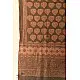 shop Ajrakh Block Print ~ Natural Color Woolen Shawl / Dupatta