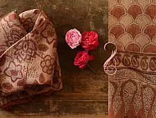 Ajrakh Tussar Silk Dupatta