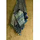 shop Reversible Quilt Shawl with Kantha Stitch Shawl - Wool + Silk