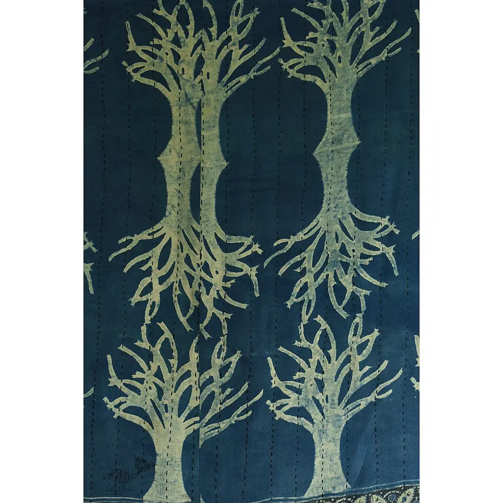 shop Reversible Quilt Shawl with Kantha Stitch Shawl - Wool + Silk