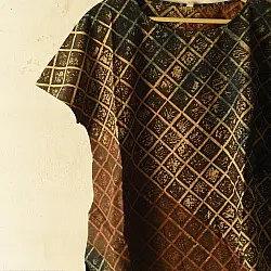 Natural Dyed ~ Block Printed - Ajrakh Cotton Top
