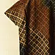 mustard gold chocolate brown deep indigo ajrakh cotton top diagonal diamond jaal block print hand block printed boxy fit artisanal blouse women sustainable fashion natural dyed