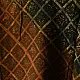 mustard gold chocolate brown deep indigo ajrakh cotton top diagonal diamond jaal block print hand block printed boxy fit artisanal blouse women sustainable fashion natural dyed
