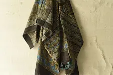Sakhi . सखी ⁂ Ajrakh Block Printed Pure Cotton Dupatta (13)