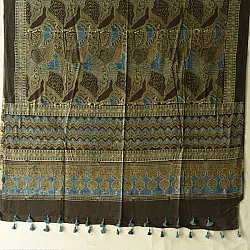 Sakhi . सखी ⁂ Ajrakh Block Printed Pure Cotton Dupatta (13)