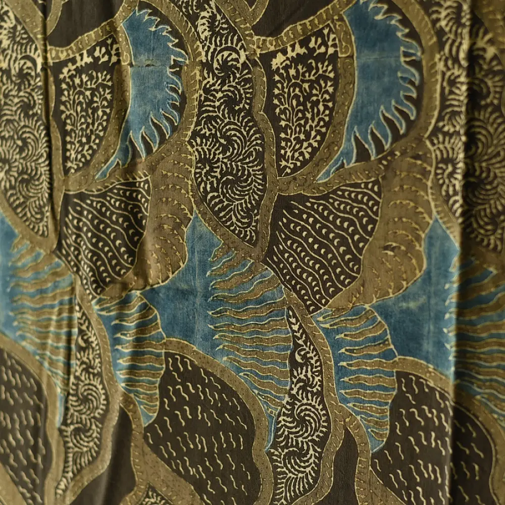 Breathable cotton Ajrakh dupatta with heritage-inspired patterns and Tassels
