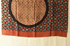 Ajrakh Mulberry Silk Dupatta | Natural dyed - K