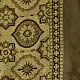 beige gold ajrakh cotton square scarf olive brown floral medallion sun motif block print hand block printed natural dyed scarf tassels