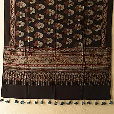 Sakhi . सखी ⁂ Ajrakh Block Printed Pure Cotton Dupatta  (24)