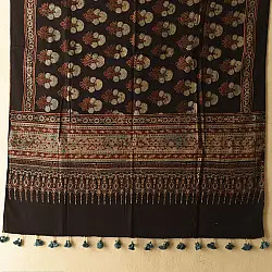 Sakhi . सखी ⁂ Ajrakh Block Printed Pure Cotton Dupatta  (24)