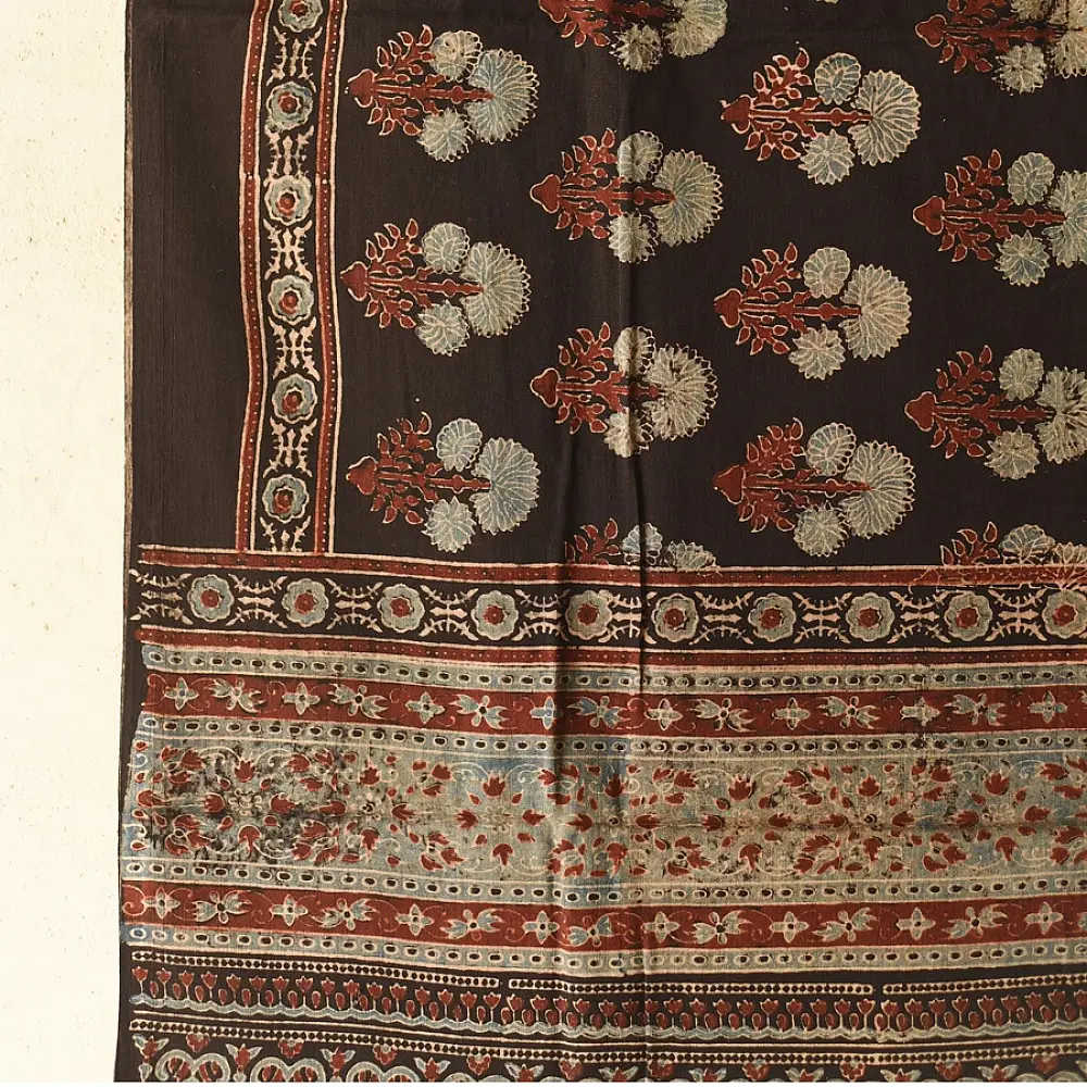 Shop Ajrakh Block Printed Pure Cotton Dupatta