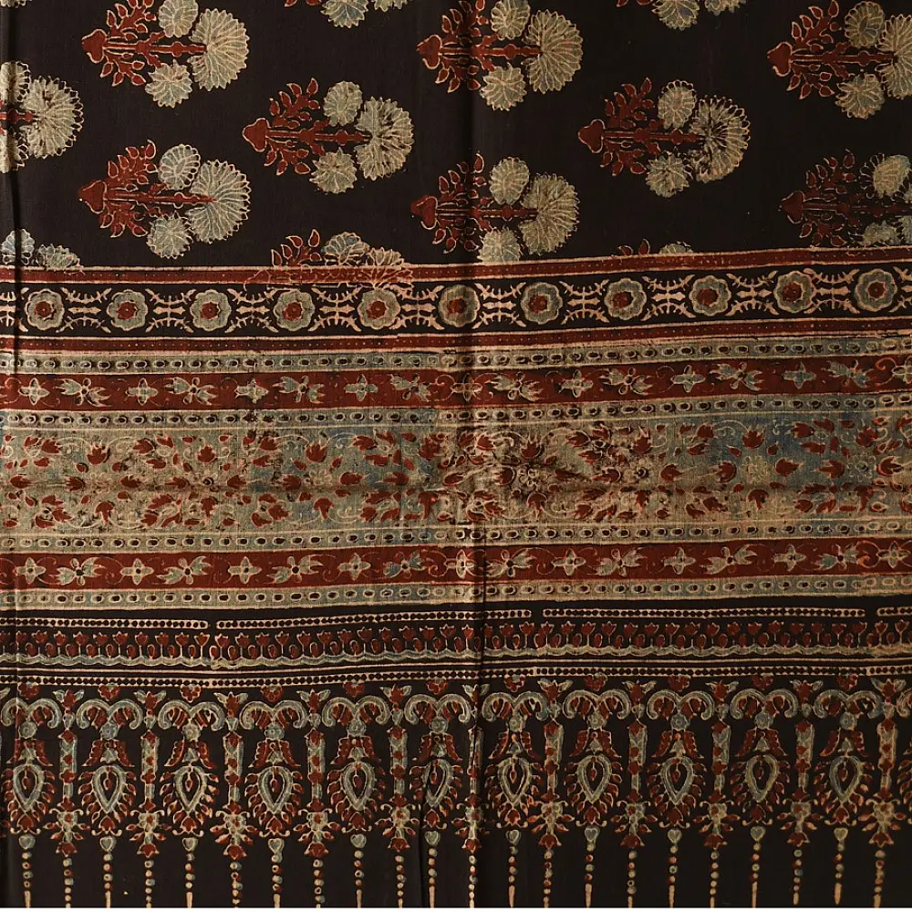 Shop Ajrakh Block Printed Pure Cotton Dupatta