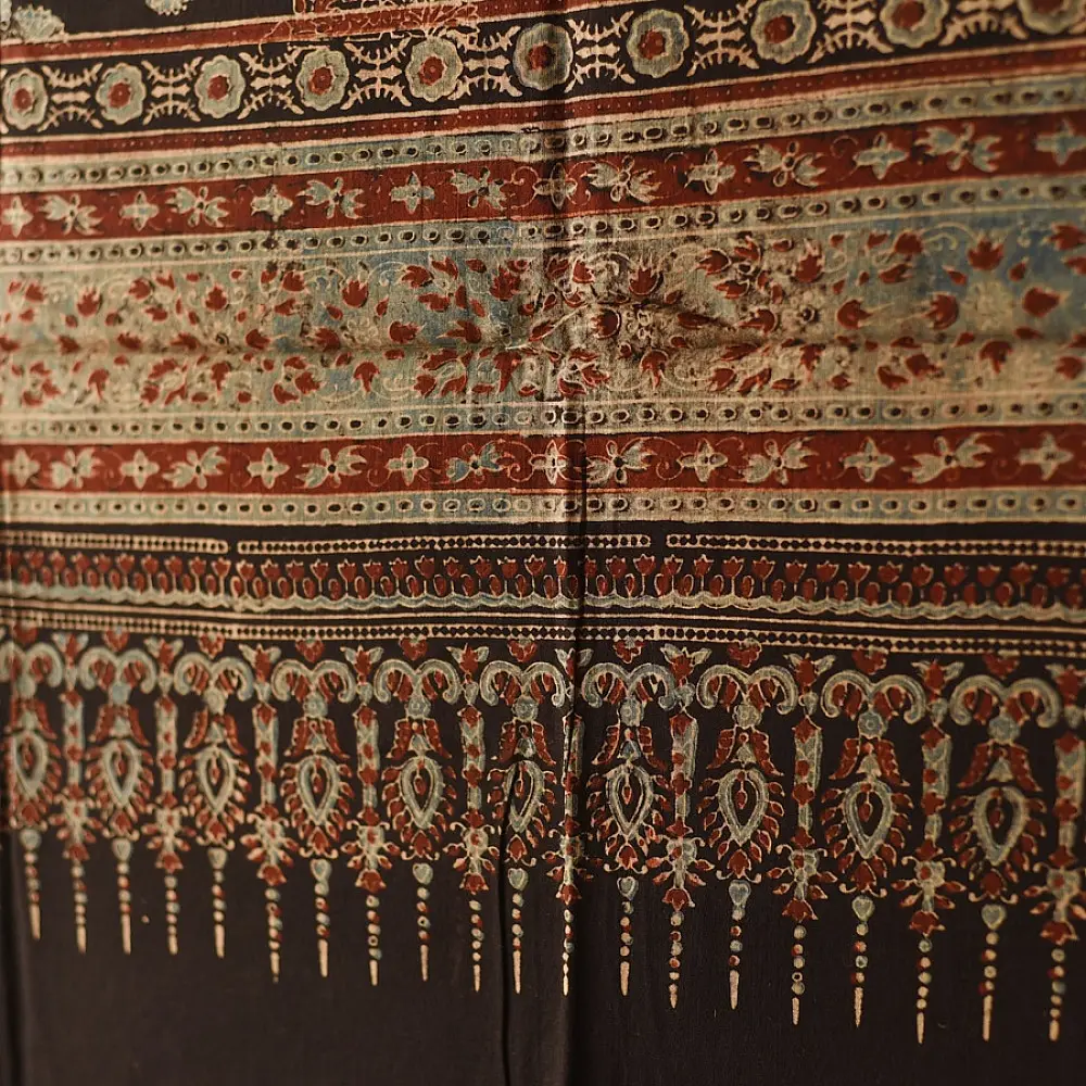 Shop Ajrakh Block Printed Pure Cotton Dupatta