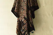 Sakhi . सखी ⁂ Ajrakh Block Printed Pure Cotton Dupatta (14)