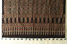 Sakhi . सखी ⁂ Ajrakh Block Printed Pure Cotton Dupatta (14)