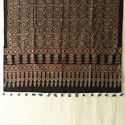 Sakhi . सखी ⁂ Ajrakh Block Printed Pure Cotton Dupatta (14)