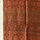 buy Ajrakh Mulberry Silk Dupatta - Natural dyed - Brown Stripes