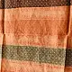 buy Ajrakh Mulberry Silk Dupatta - Natural dyed - Brown Stripes