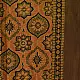 mustard orange ajrakh cotton square scarf black brown geometric sun floral medallion block print hand block printed natural dyed scarf tassels