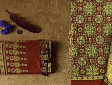 चारु ⚘ Ajrakh Mul Cotton Saree ⚘ 17