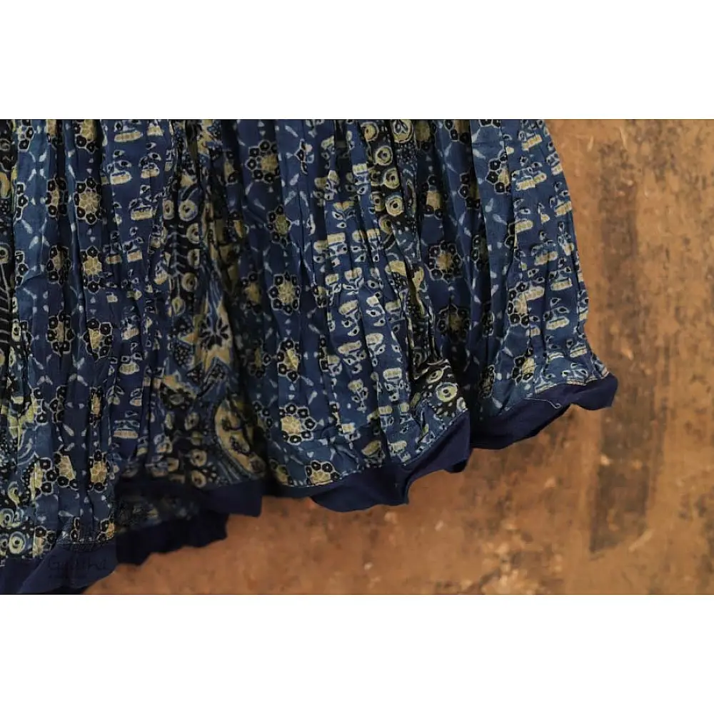 Shop ajrakh indigo long skirt