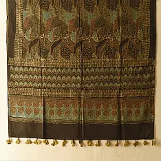 Sakhi . सखी ⁂ Ajrakh Block Printed Pure Cotton Dupatta  (48)