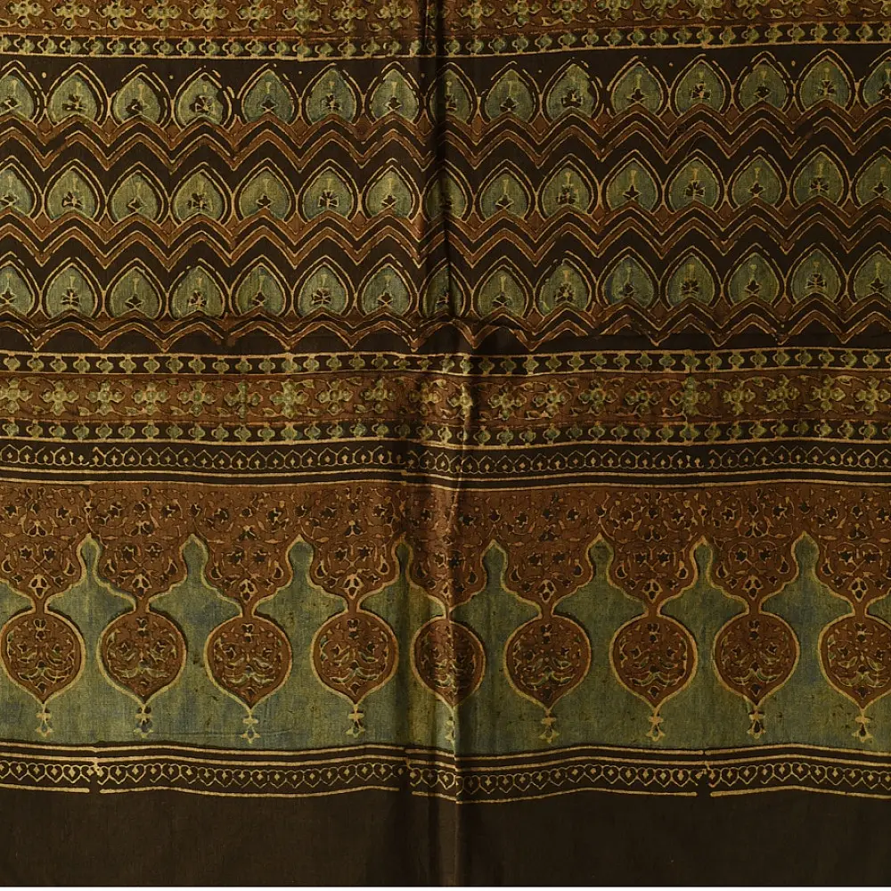 Shop Ajrakh Block Printed Pure Cotton Dupatta
