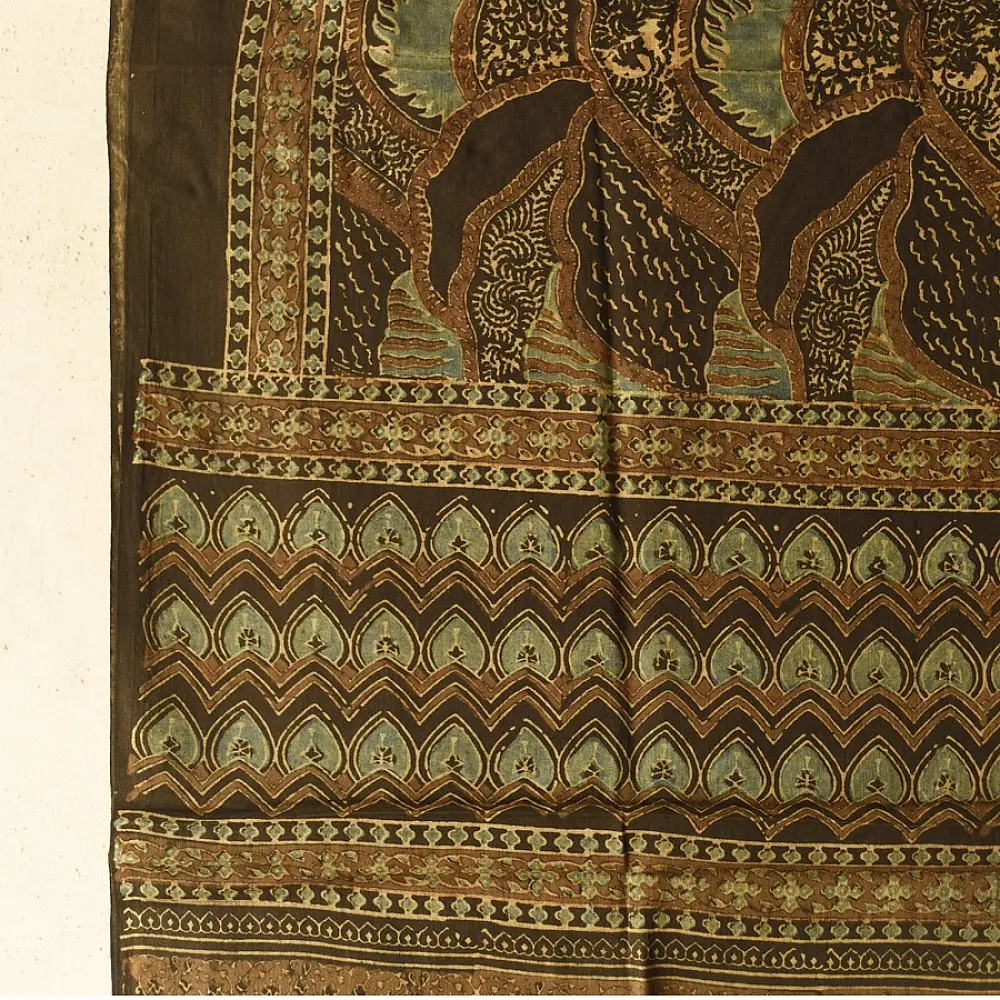 Shop Ajrakh Block Printed Pure Cotton Dupatta