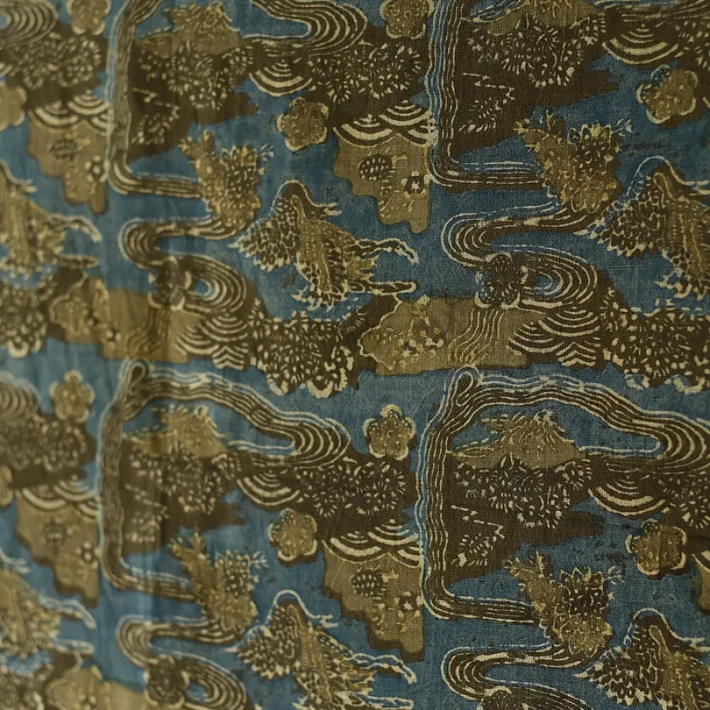 Premium Ajrakh block printed pure cotton dupatta with intricate detailing
