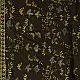 chocolate brown indigo blue moss green ajrakh modal silk dupatta hand block printed jhar floral sprig jaal body ornate circular medallion pallu traditional mihrab arched detail wedding festive wear sustainable luxury natural dyed with tassels