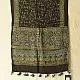 chocolate brown indigo blue moss green ajrakh modal silk dupatta hand block printed jhar floral sprig jaal body ornate circular medallion pallu traditional mihrab arched detail wedding festive wear sustainable luxury natural dyed with tassels
