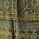 chocolate brown indigo blue moss green ajrakh modal silk dupatta hand block printed jhar floral sprig jaal body ornate circular medallion pallu traditional mihrab arched detail wedding festive wear sustainable luxury natural dyed with tassels