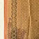 mulberry silk ajrakh dupatta mustard gold olive brown interlocking geometric floral jaal circular medallion palla block print hand block printed natural dyed silk dupatta