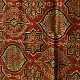 madder red ajrakh cotton square scarf black border floral medallion geometric star block print hand block printed natural dyed scarf tassels