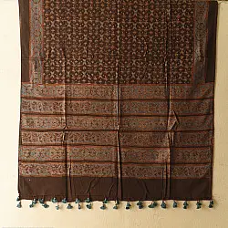 Sakhi . सखी ⁂ Ajrakh Block Printed Pure Cotton Dupatta  (49)
