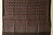 Sakhi . सखी ⁂ Ajrakh Block Printed Pure Cotton Dupatta (16)