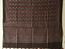 Sakhi . सखी ⁂ Ajrakh Block Printed Pure Cotton Dupatta (16)