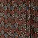 Ajrakh printed cotton dupatta with intricate hand carved block patterns