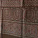 Ajrakh printed cotton dupatta with intricate hand carved block patterns