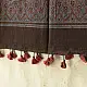 Ajrakh printed cotton dupatta with intricate hand carved block patterns