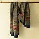 mulberry silk ajrakh dupatta olive green teal blue geometric star clover jaal block print heavy red black border hand block printed natural dyed silk dupatta