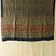 mulberry silk ajrakh dupatta olive green teal blue geometric star clover jaal block print heavy red black border hand block printed natural dyed silk dupatta