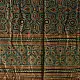 mulberry silk ajrakh dupatta olive green teal blue geometric star clover jaal block print heavy red black border hand block printed natural dyed silk dupatta