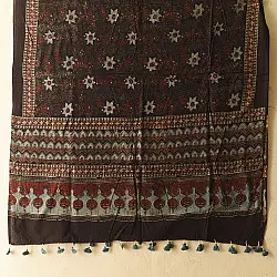 Sakhi . सखी | Ajrakh Block Printed Pure Cotton Dupatta  (17)