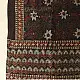 Black and red Ajrakh cotton dupatta with detailed geometric composition