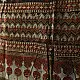Black and red Ajrakh cotton dupatta with detailed geometric composition